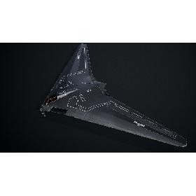 3D模型-Futuristic Sci-Fi Plane Concept model